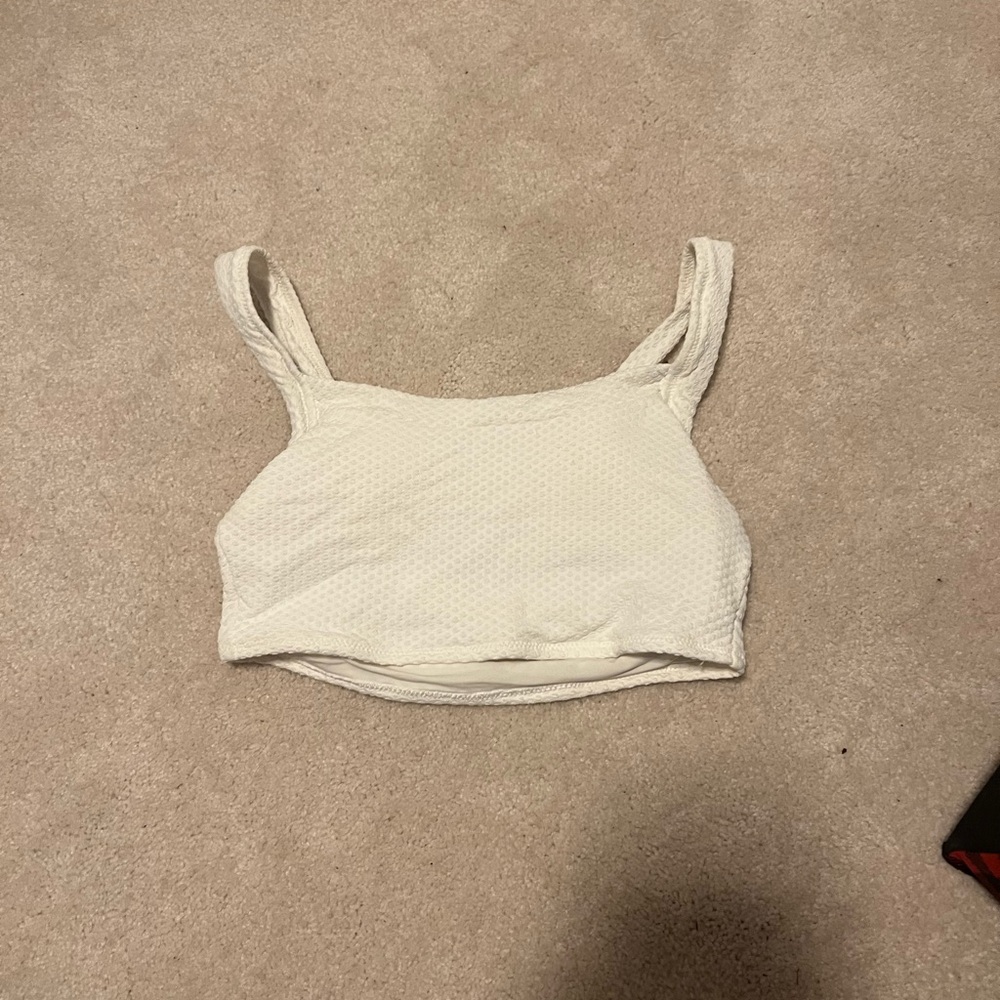 Aerie white bikini top, xs